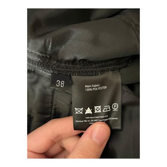 Stella Nova Pants Livi straight velour blue size 38  (US:  Medium M) - Picture 6 of 7